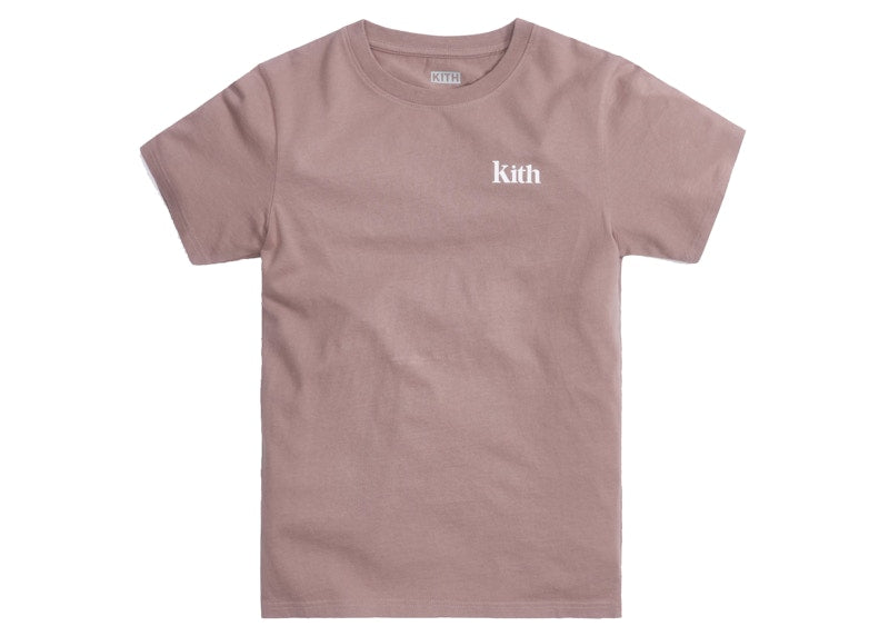 Kith Kids Classic Serif Tee Dusty Mauve