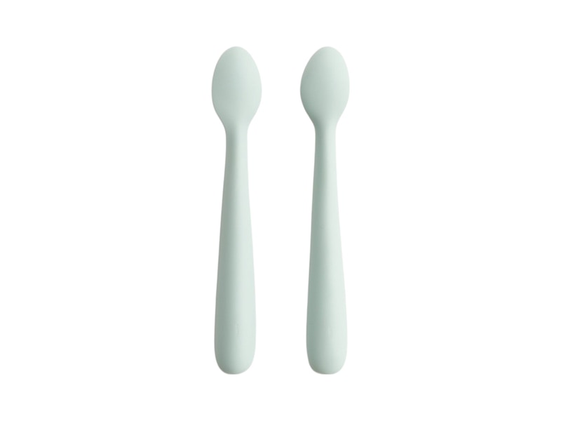Kith Kids Mushie Silicone Feeding Spoon (2 Pack) Helium
