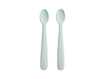 Kith Kids Mushie Silicone Feeding Spoon (2 Pack) Helium