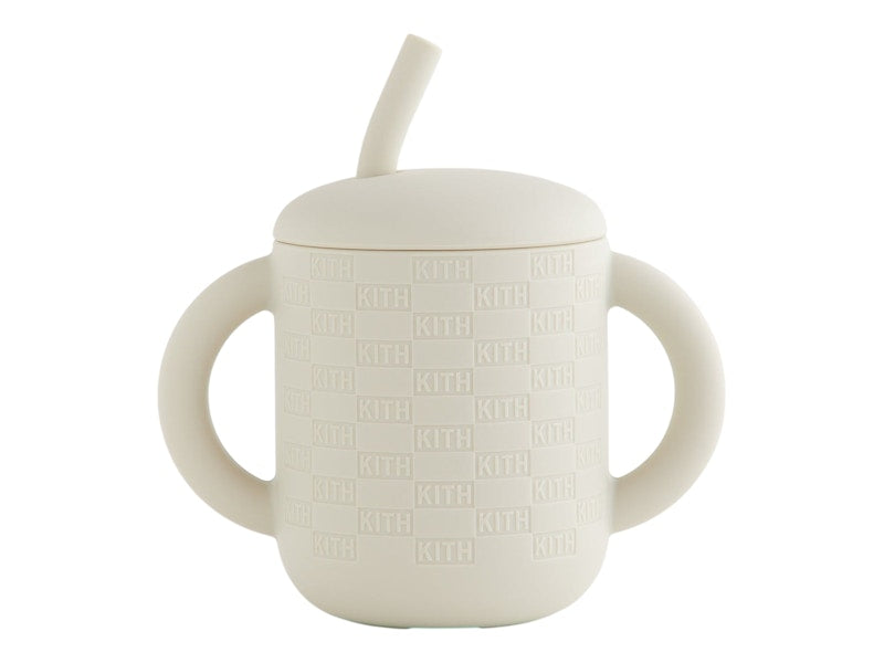 Kith Kids Mushie Silicone Training Cup & Straw Hallow