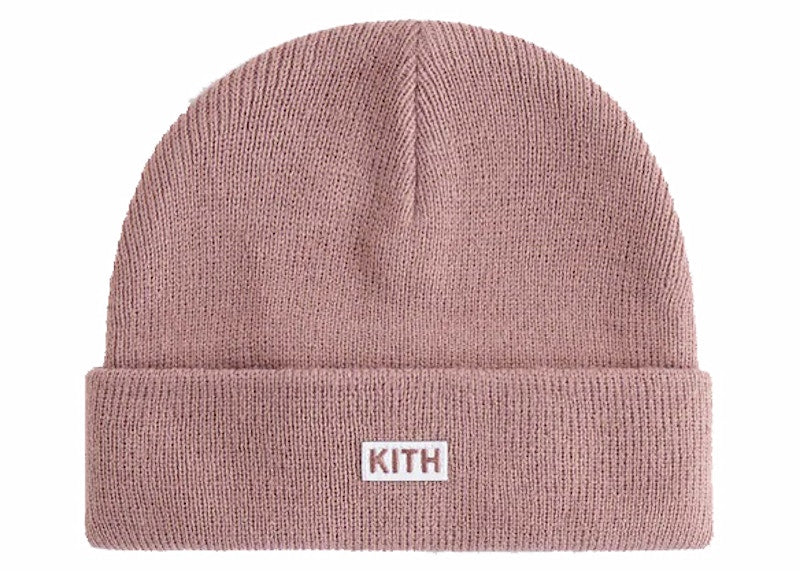 Kith Kids Toddler Classic Logo Rib Beanie Dusty Mauve