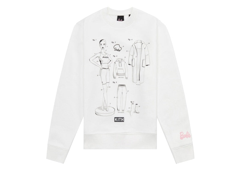 Kith Kids for Barbie Crewneck White