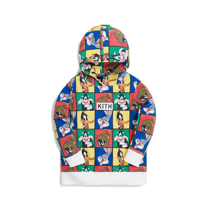 Kith Kids x Looney Tunes AOP Hoodie White/Multi