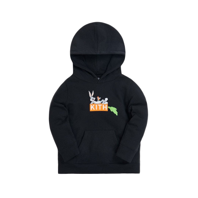 Kith Kids x Looney Tunes Bugs Classic Logo Hoodie Black
