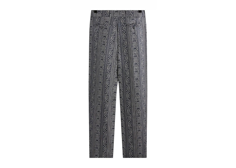 Kith Kin Batik Stripe Pleated Ari Trouser Nocturnal