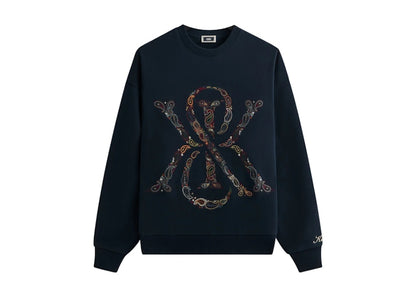 Kith & Kin Paisley Crest Nelson Crewneck Nocturnal