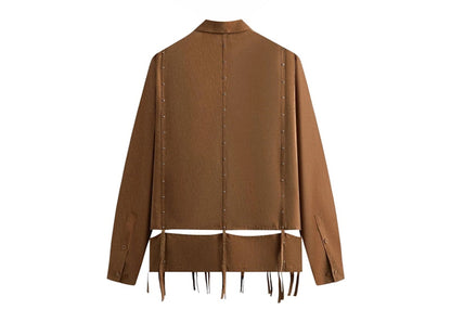 Kith Kin Ribbon Long Sleeve Boxy Collared Overshirt Modsy