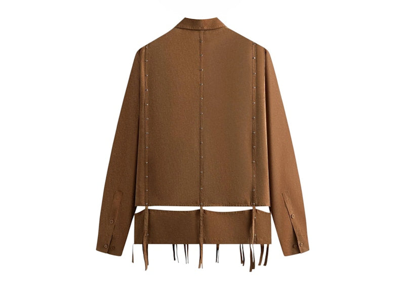 Kith Kin Ribbon Long Sleeve Boxy Collared Overshirt Modsy