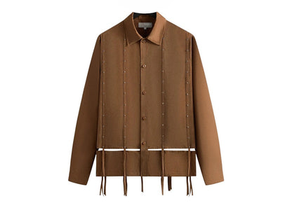 Kith Kin Ribbon Long Sleeve Boxy Collared Overshirt Modsy