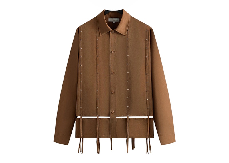 Kith Kin Ribbon Long Sleeve Boxy Collared Overshirt Modsy