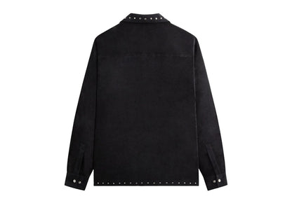 Kith & Kin Sawyer Long Shirt Camp Collar Shirt Black