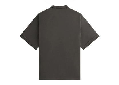 Kith Kin Silk Habotai Short Sleeve Reade Shirt Somber