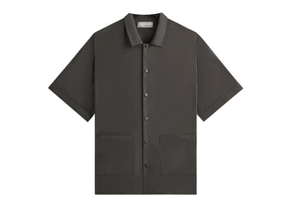 Kith Kin Silk Habotai Short Sleeve Reade Shirt Somber