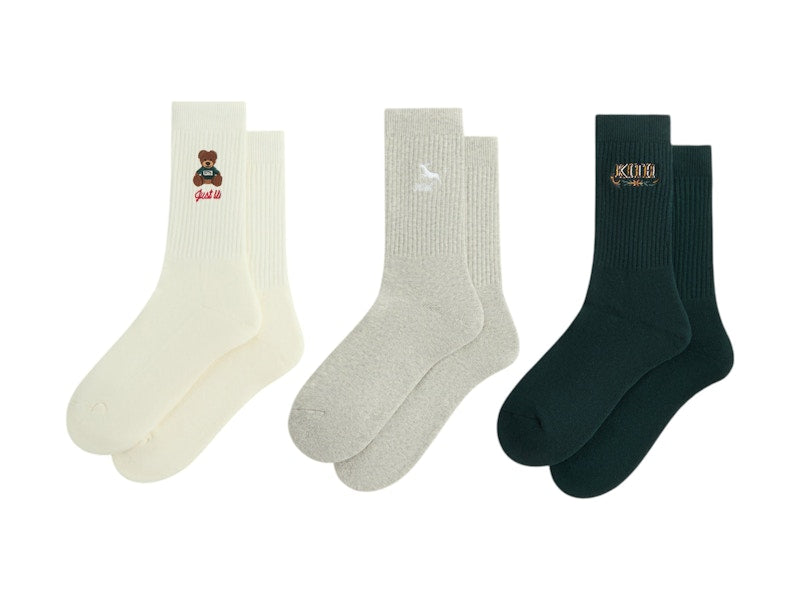 Kith Kithmas 3 Pack Crew Socks Multi