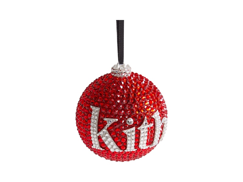 Kith Kithmas Ball Swarovski Crystals Ornament Red