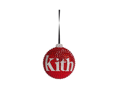 Kith Kithmas Ball Swarovski Crystals Ornament Red