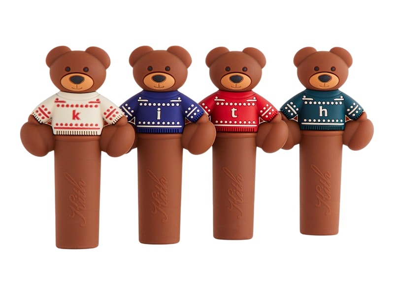 Kith Kithmas Bear Wine Stopper (Set of 4) Multicolor