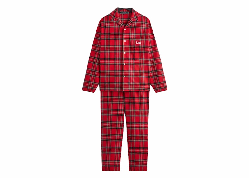Kith Kithmas Brushed Cotton Plaid Pajama Set Present
