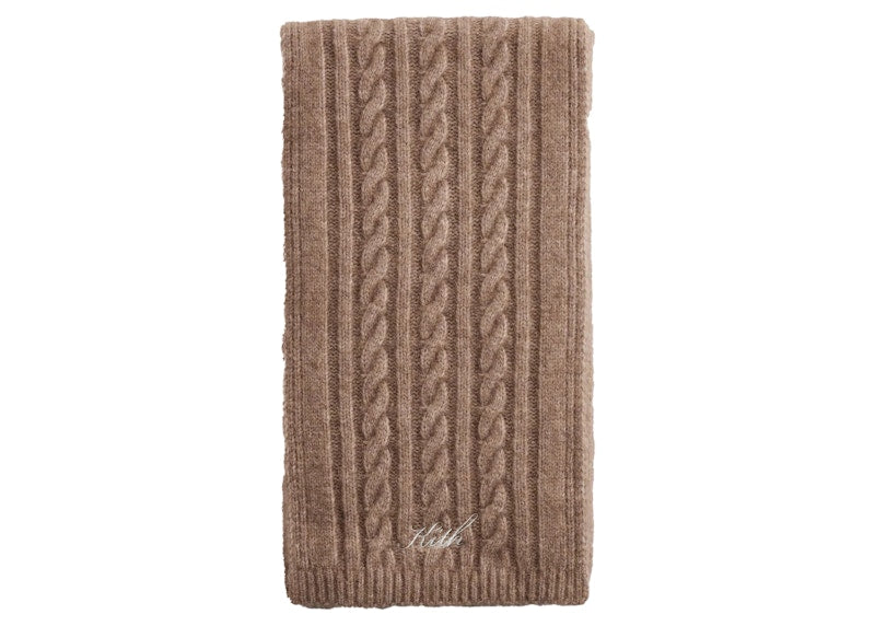 Kith Kithmas Cable Knit Scarf Quicksand