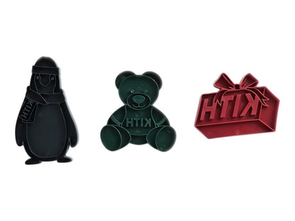 Kith Kithmas Character Cookie Cutters Set of 3 Multicolor