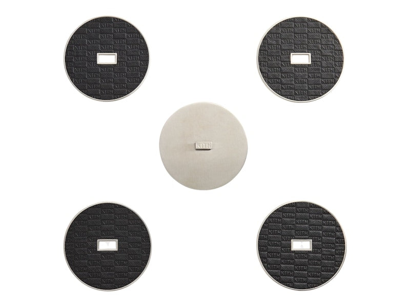 Kith Kithmas Classic Logo Coasters Set of 4 Black