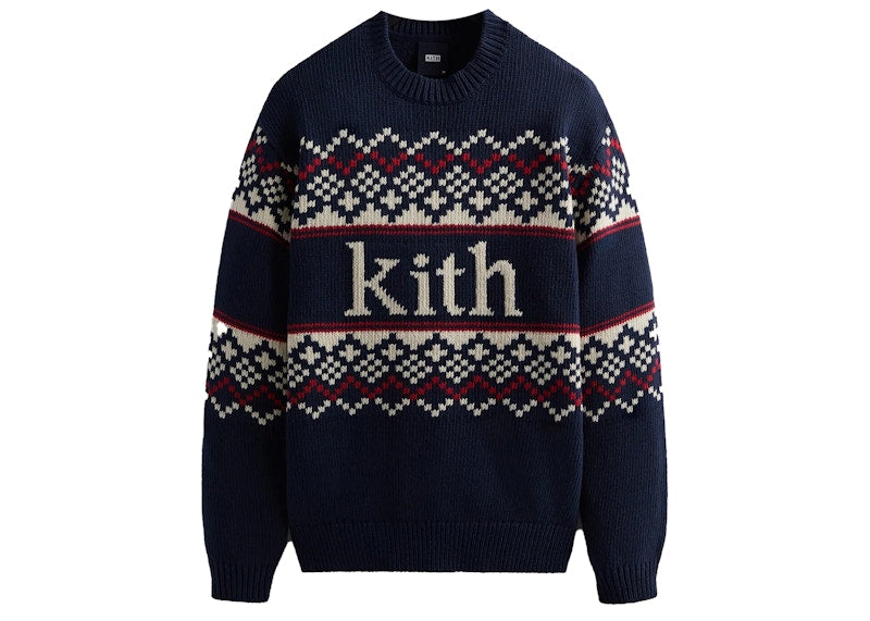 Kith Kithmas Fair Isle Crewneck Nocturnal