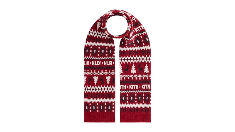 Kith Kithmas Fair Isle Knit Scarf Allure