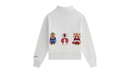 Kith Kithmas Kids & Friend Hunter Quarter Zip Light Heather Grey