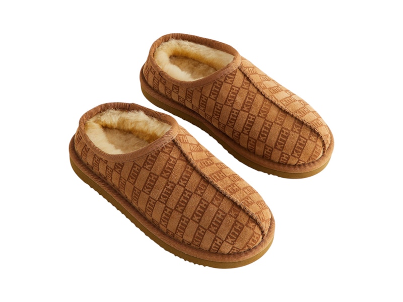 Kith Kithmas Kids Monogram Shearling Slipper Loft