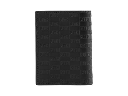 Kith Kithmas Monogram Bi-Fold Wallet Black