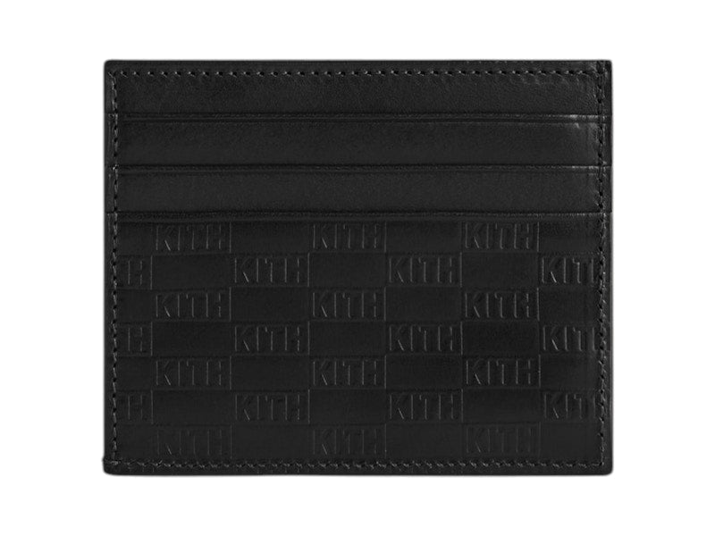 Kith Kithmas Monogram Card Holder Black