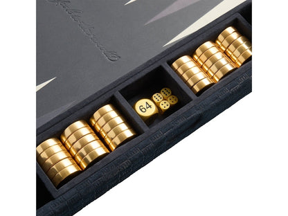Kith Kithmas Monogram Debossed Suede Backgammon Set Ink