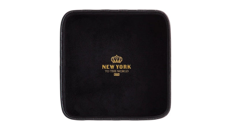 Kith Kithmas Monogram Leather Catchall Tray Black