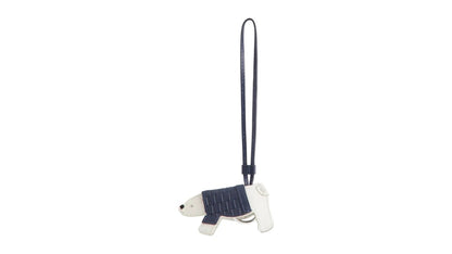 Kith Kithmas Monogram Leather Polar Bear Bag Charm Nocturnal