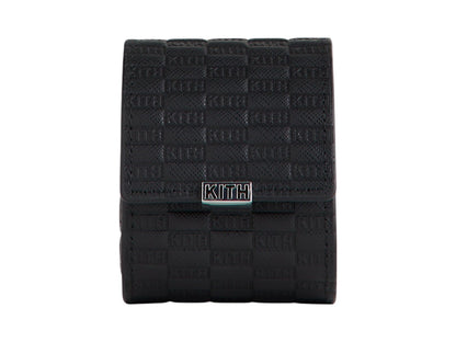Kith Kithmas Monogram Saffiano Leather Single Watch Roll Black