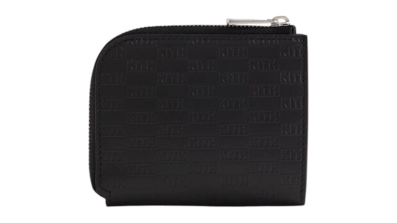 Kith Kithmas Monogram Vachetta Zip Wallet Black