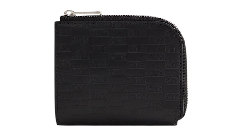 Kith Kithmas Monogram Vachetta Zip Wallet Black
