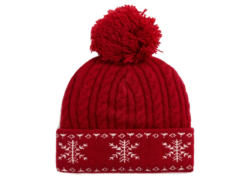 Kith Kithmas Pom Beanie Red