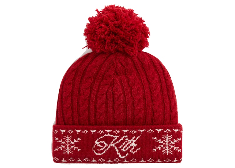 Kith Kithmas Pom Beanie Red