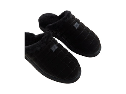 Kith Kithmas Puffed Logo Slippers Black
