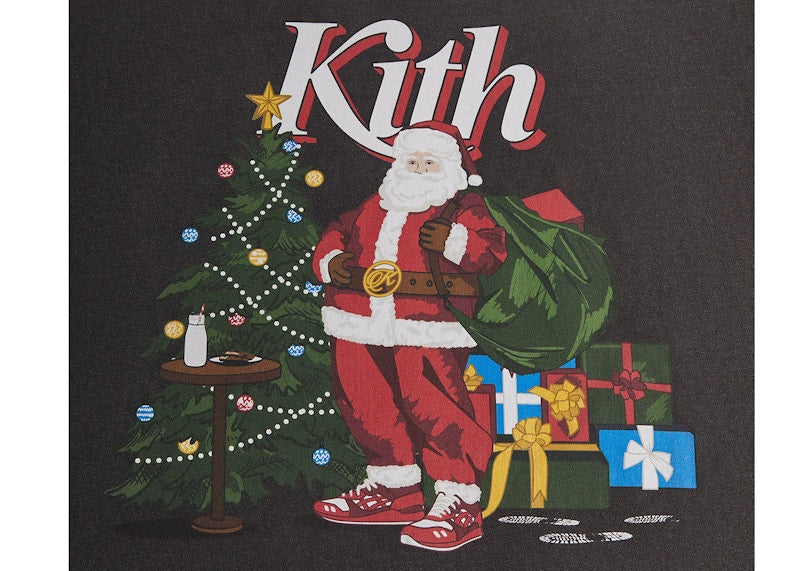 Kith Kithmas Santa Vintage Tee Black