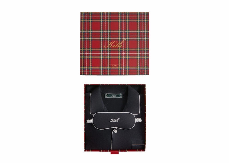 Kith Kithmas Script Pajama Set Black
