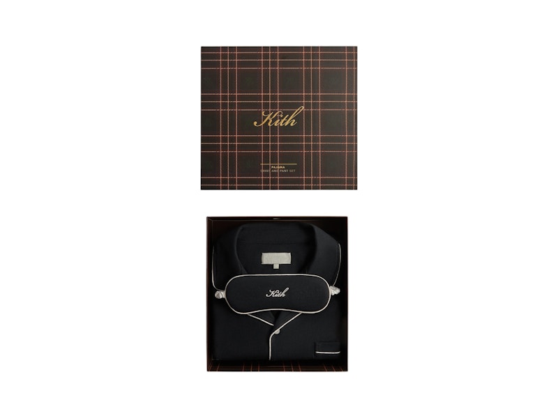 Kith Kithmas Script Pajama Set (FW24) Black