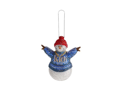 Kith Kithmas Snowman Swarovski Crystals Ornament Multi