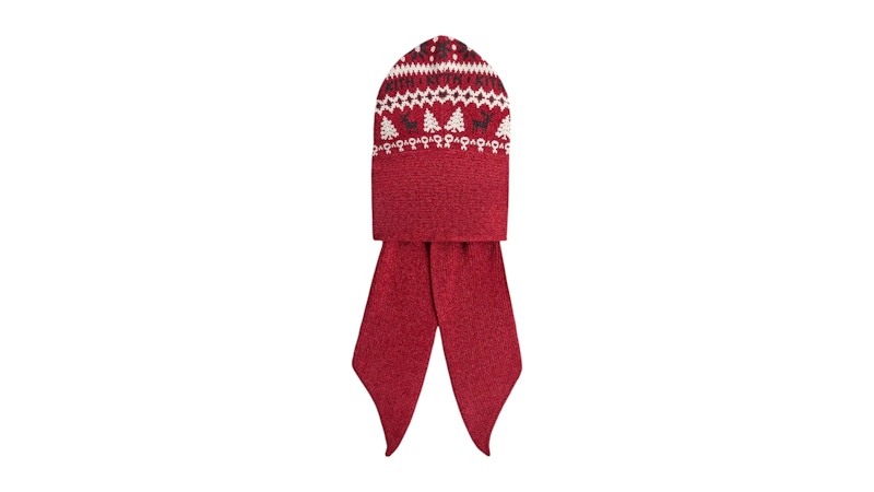 Kith Kithmas Women Fair Isle Hooded Scarf Allure