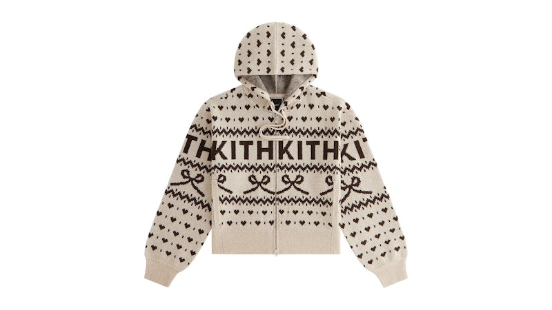 Kith Kithmas Women Tanner Ribbon Sweater Hoodie Sandrift