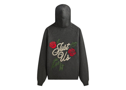 Kith Knit Miles Hoodie Dark Heather Grey