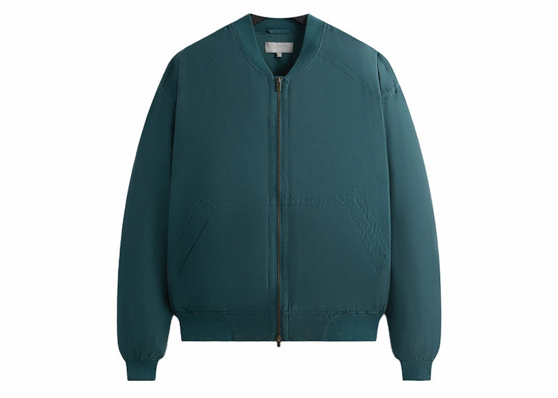 Kith Koen Washed Silk Bomber Jacket Algae