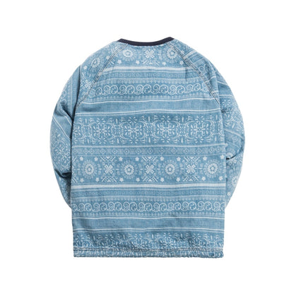 Kith L/S Denim Johnson Crewneck Hosu 2.0 Wash