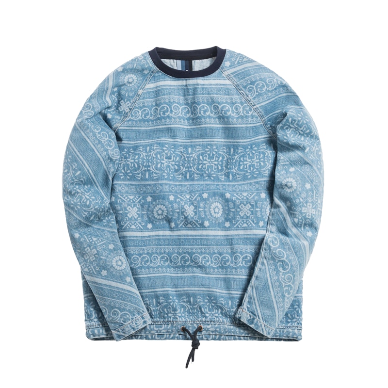 Kith L/S Denim Johnson Crewneck Hosu 2.0 Wash